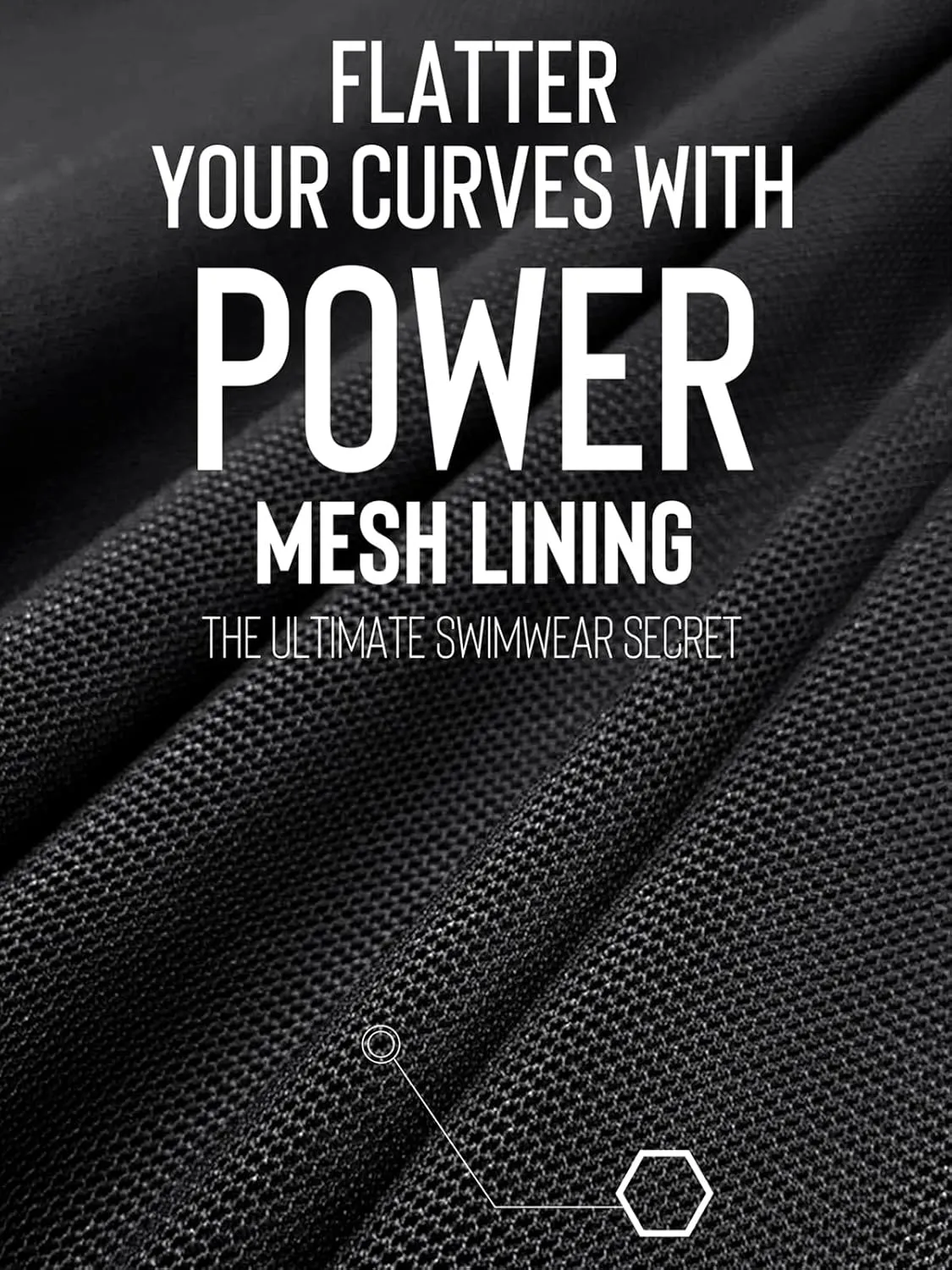 CUPSHE Women's One Piece Swimsuit Tummy Control Bathing Suit Deep V Neck Cut Out Mesh Adjustable Straps