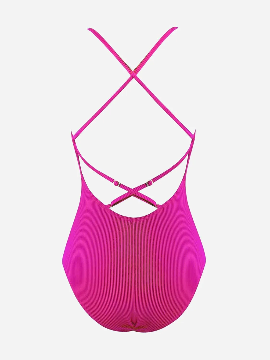 CUPSHE Women's Solid Color V Neck Lace Up One Piece Swimsuit