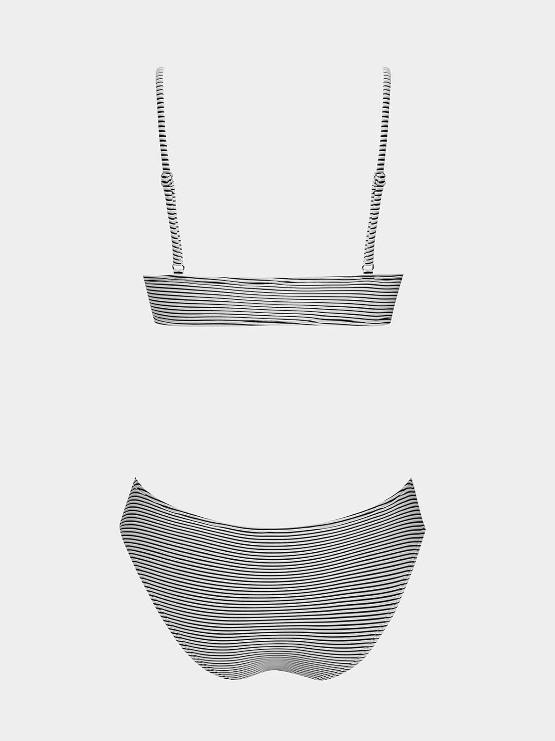 CUPSHE Women Bikini Set Solid Color Sexy Triangle Two Piece Swimsuit