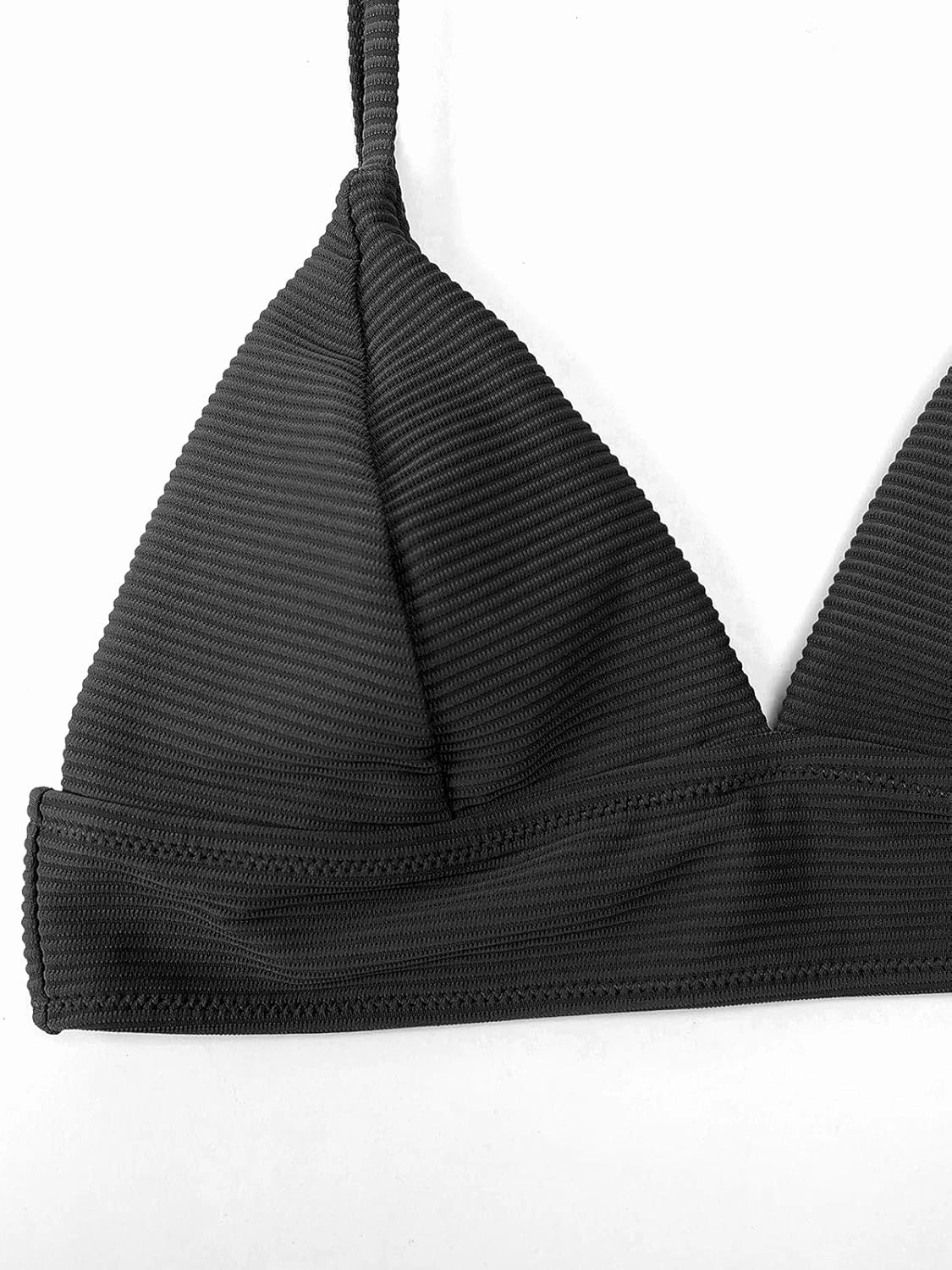 CUPSHE Women Bikini Set Solid Color Sexy Triangle Two Piece Swimsuit