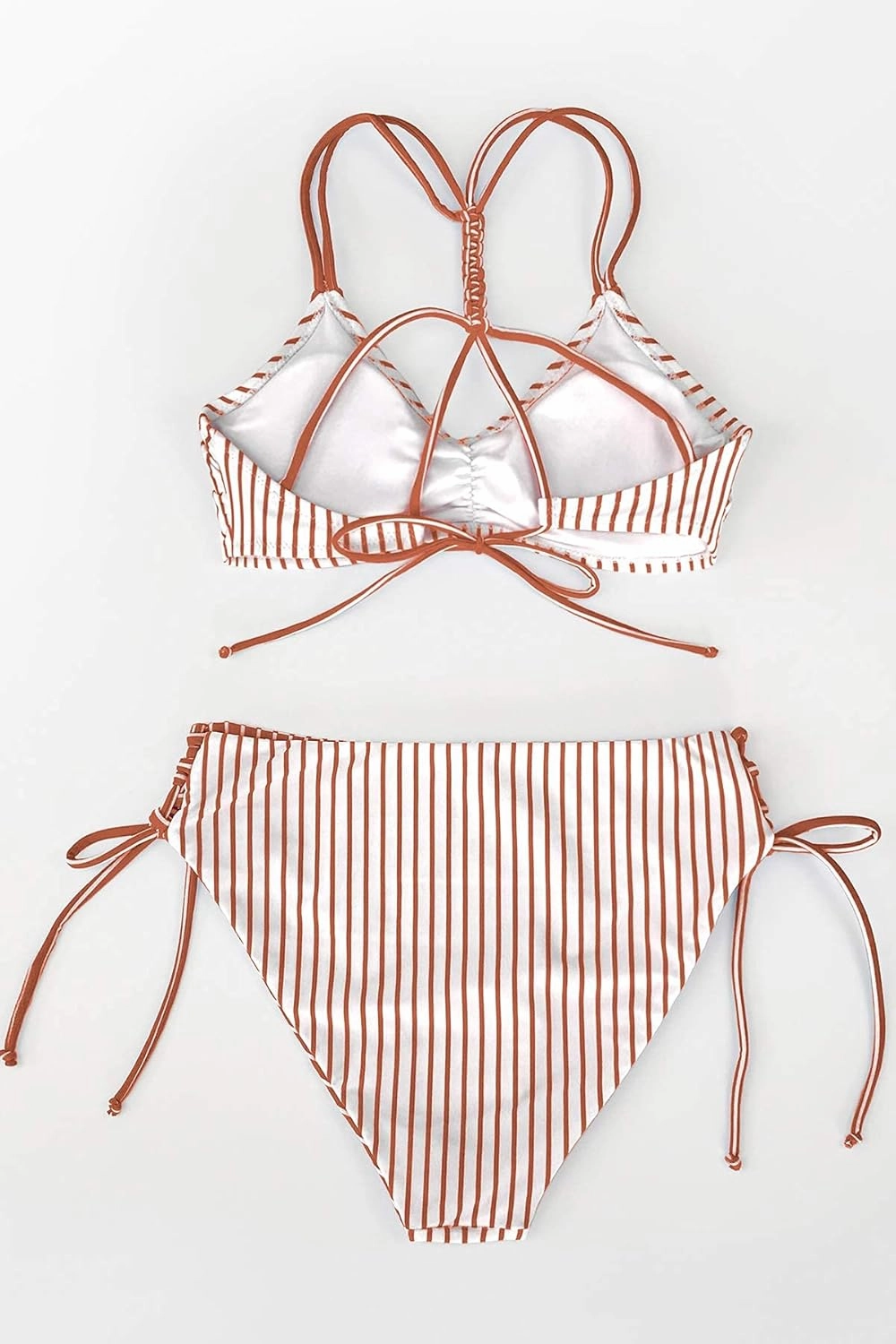 CUPSHE Women's 2 Piece Bikini Set Back Braided Straps with Reversible Bottom