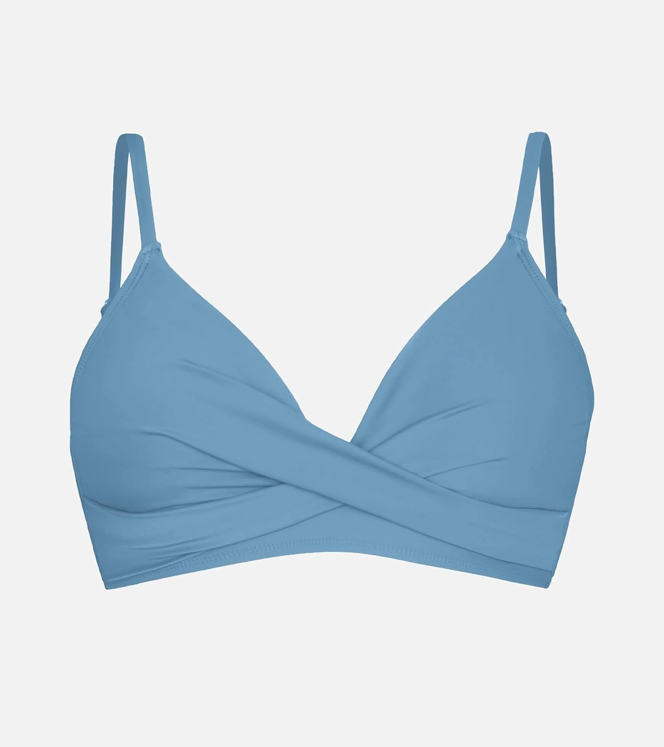 CUPSHE Women's Bikini Top Bathing Suit V Neck Adjustable Spaghetti Straps Twist Front