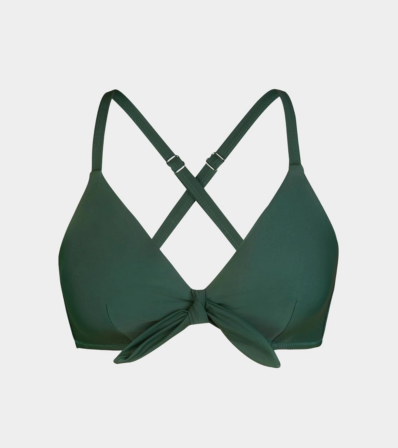 CUPSHE Womens Bikini Top Swimsuit Bandeau Top Back Tie with Removable Shoulder Straps