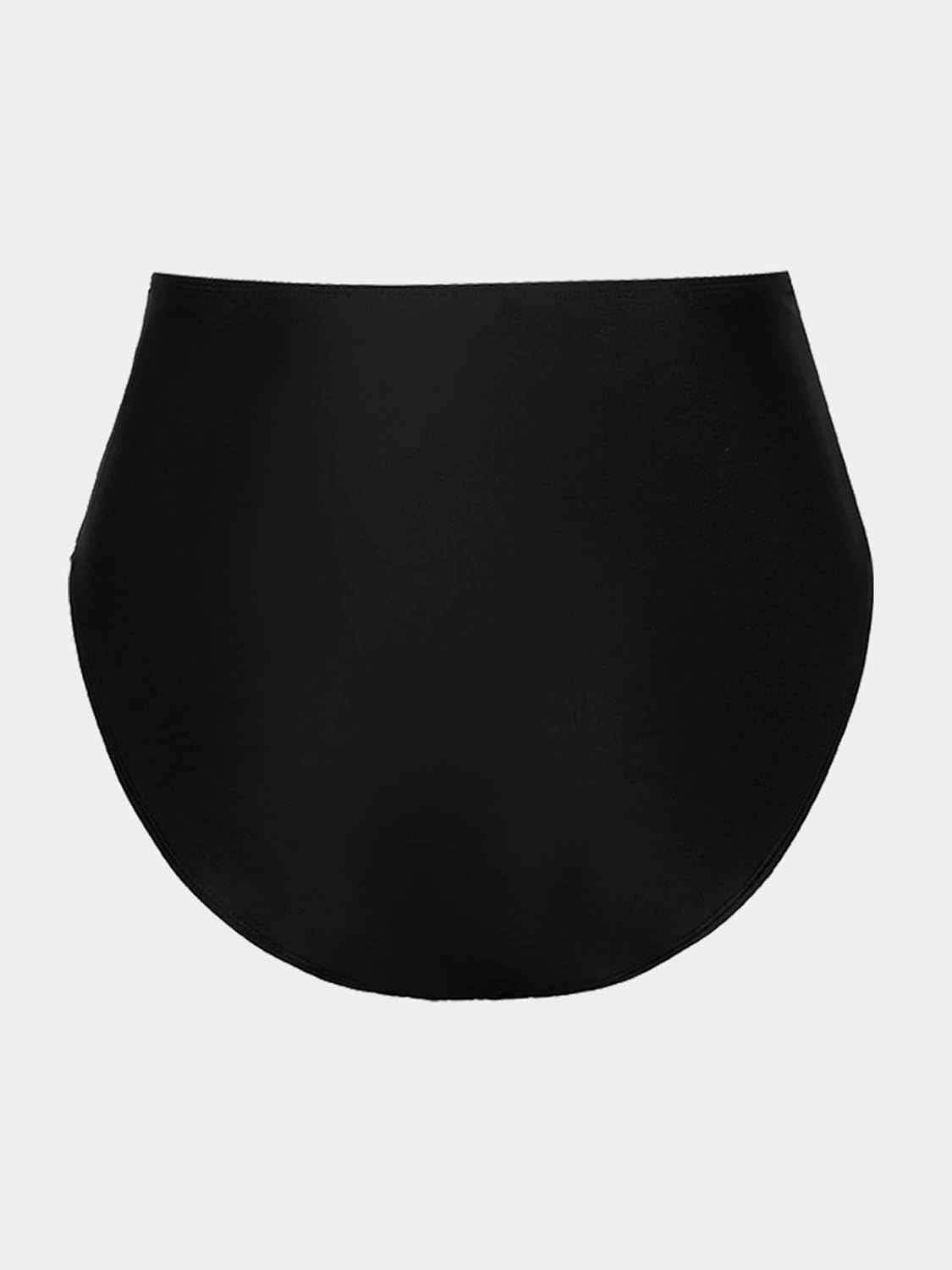 CUPSHE Womens Swimsuit Bikini Bottom High Waisted Bathing Suit Ruched Full Coverage