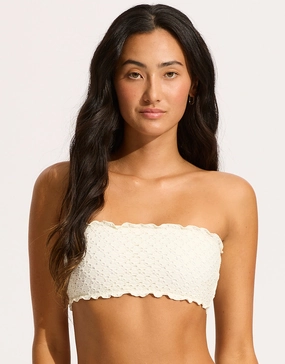 Daydreamer Tube Bikini Top - Vanilla