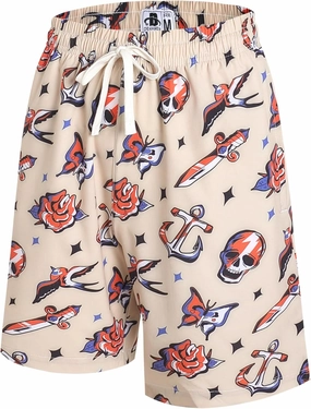 DEHANER Swim Trunks for Men Quick Dry Board Shorts with Zip Pockets Bathing Suits Beach Swimwear