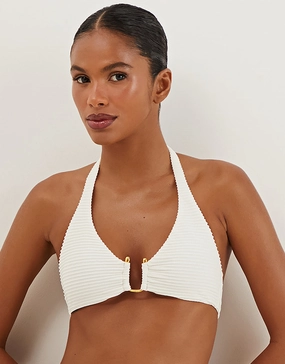 Dune Jill Alanna Bikini Top - White