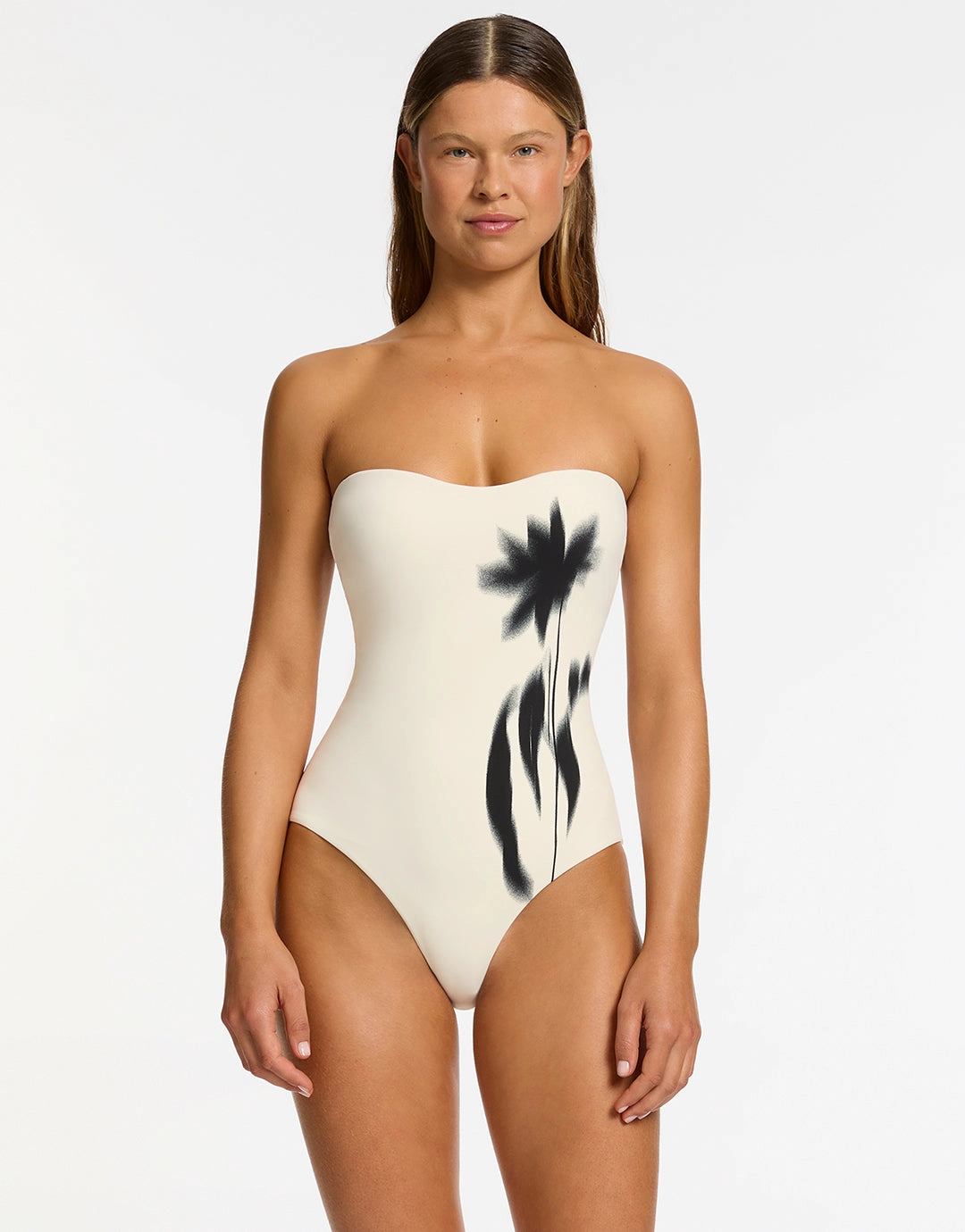 Elora Infinity Bandeau Swimsuit - Cream