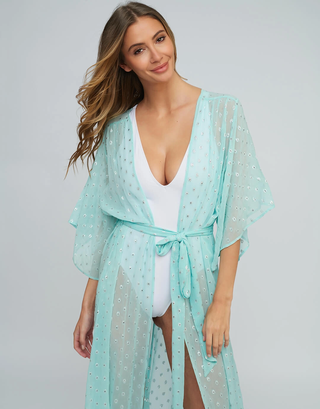 Estepona Maxi Kaftan - Turquoise