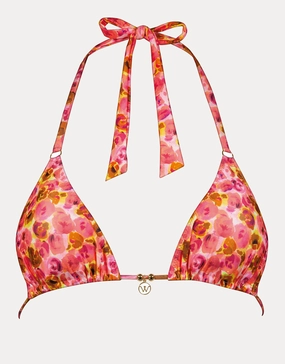Euphoric Bloomwave Triangle Bikini Top - Sunsoaked Neons