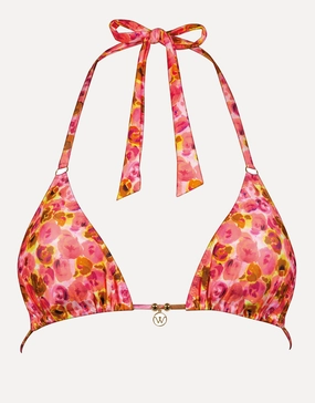 Euphoric Bloomwave Triangle Bikini Top - Sunsoaked Neons
