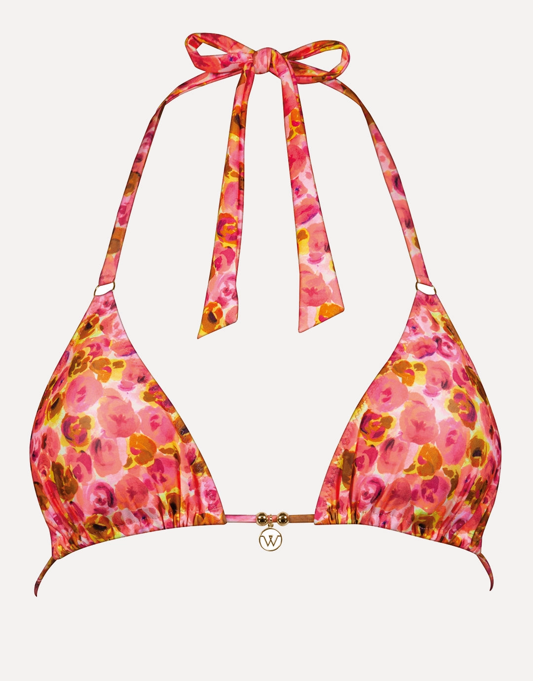 Euphoric Bloomwave Triangle Bikini Top - Sunsoaked Neons