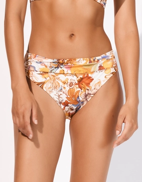 Exuberance Banded Bikini Pant - Solar