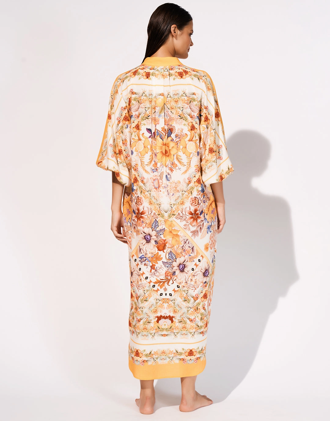 Exuberance Buttoned Maxi Shirt - Solar