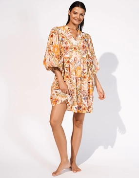 Exuberance Mini Beach Dress - Solar