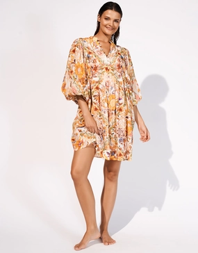 Exuberance Mini Beach Dress - Solar
