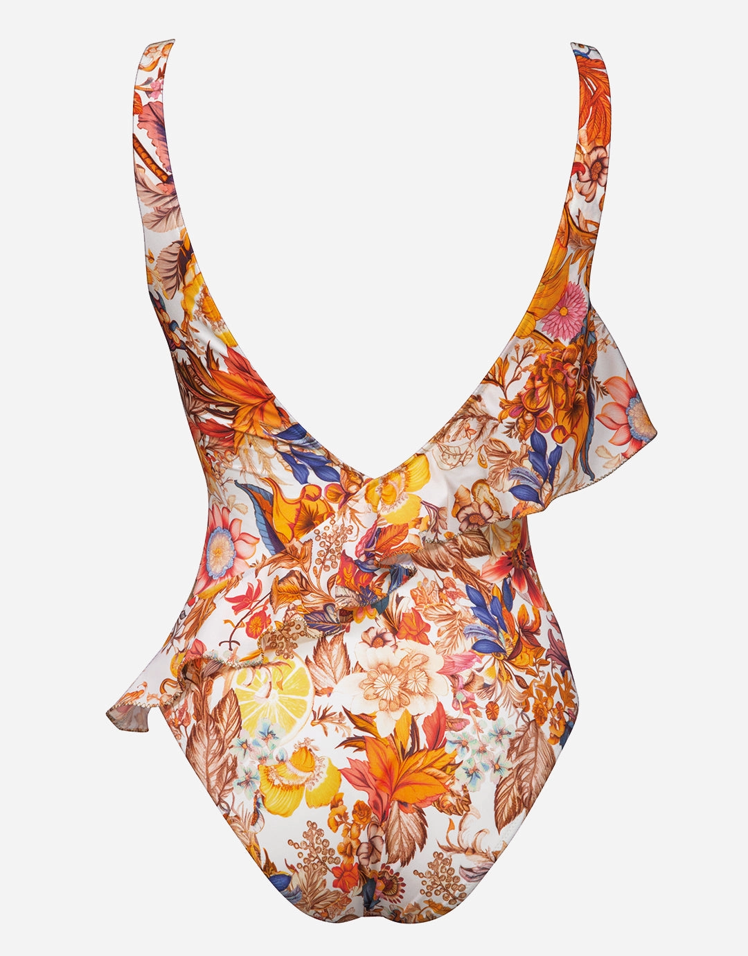 Exuberance Ruffle Swimsuit - Solar