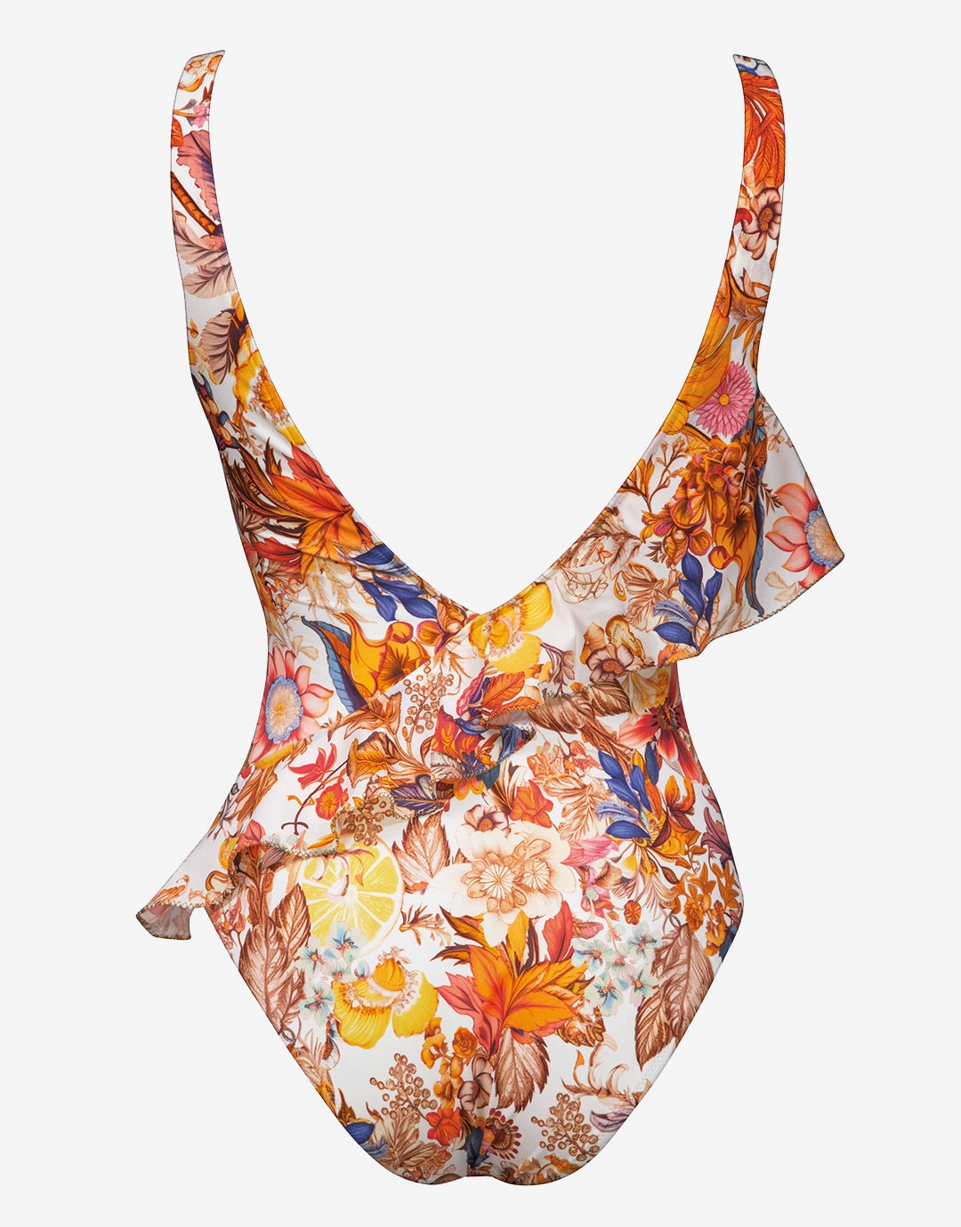 Exuberance Ruffle Swimsuit - Solar