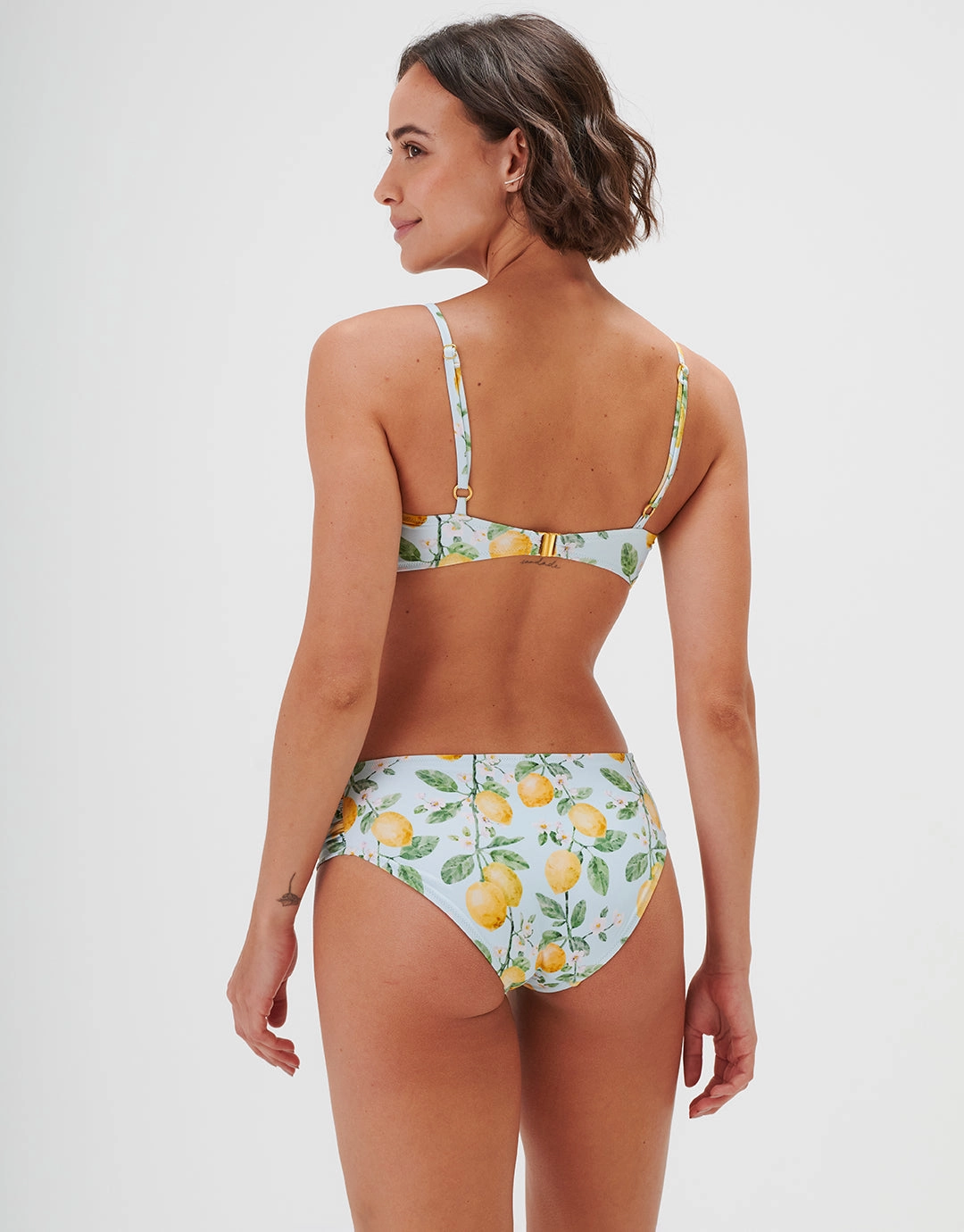 Fior di Limone Gathered Side Bikini Pant - Sorrento Sky