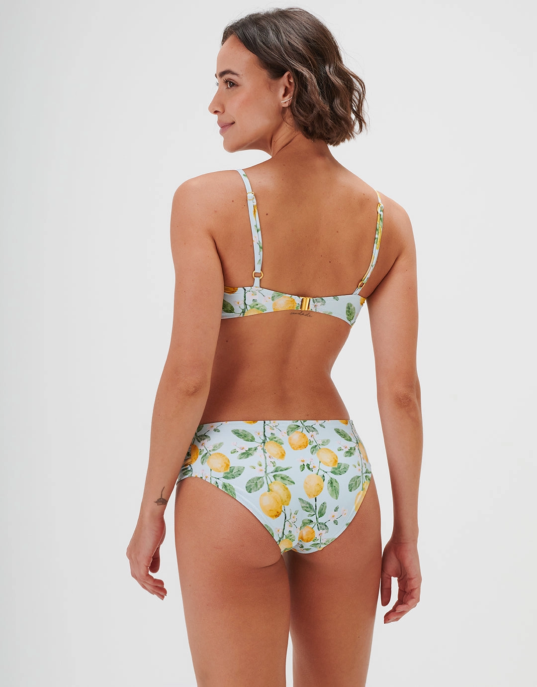 Fior di Limone Gathered Side Bikini Pant - Sorrento Sky