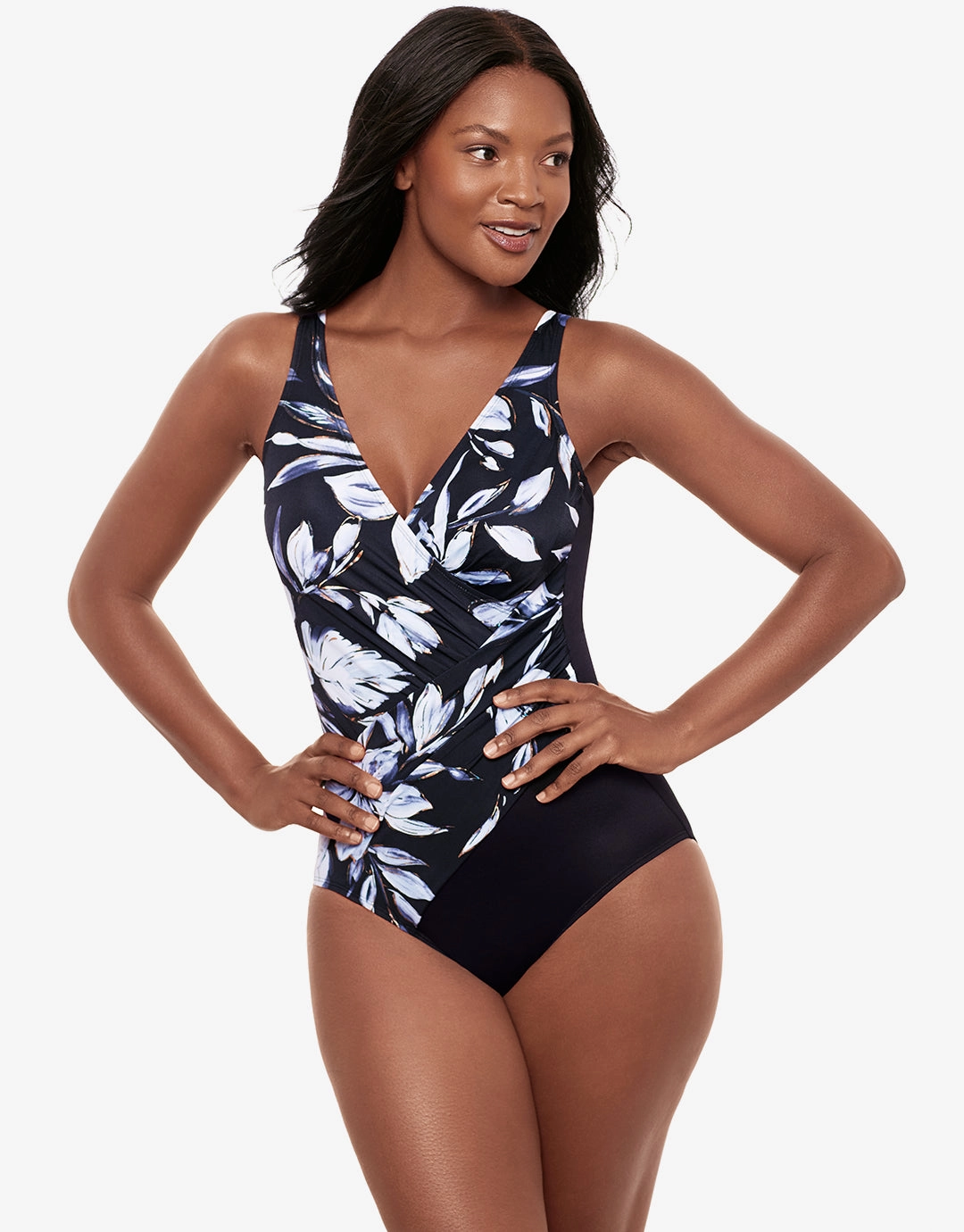 Fiore Di Luna Oceanus Swimsuit - Black White