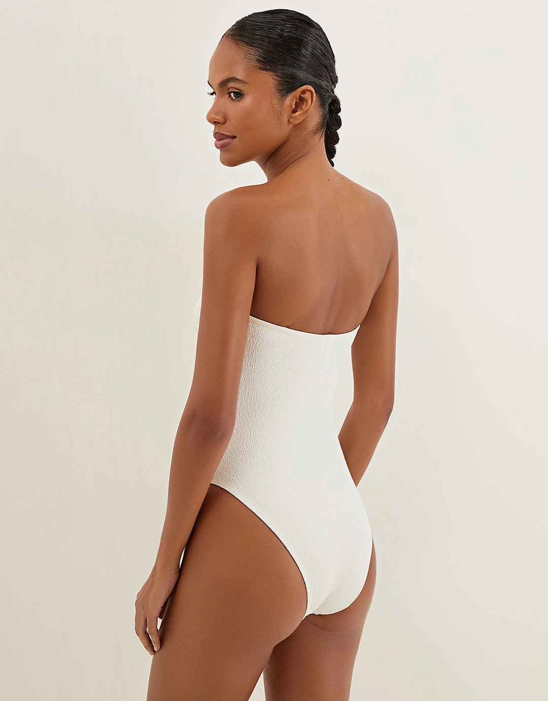Firenze Jolie Bandeau Swimsuit - White