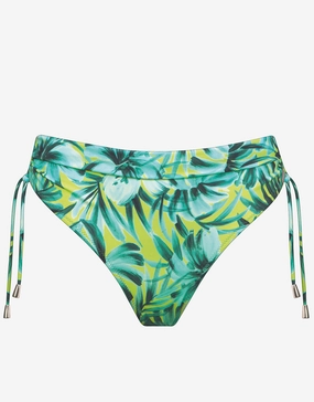 Floral Flashback Adjustable Bikini Pant - Aquatic Green