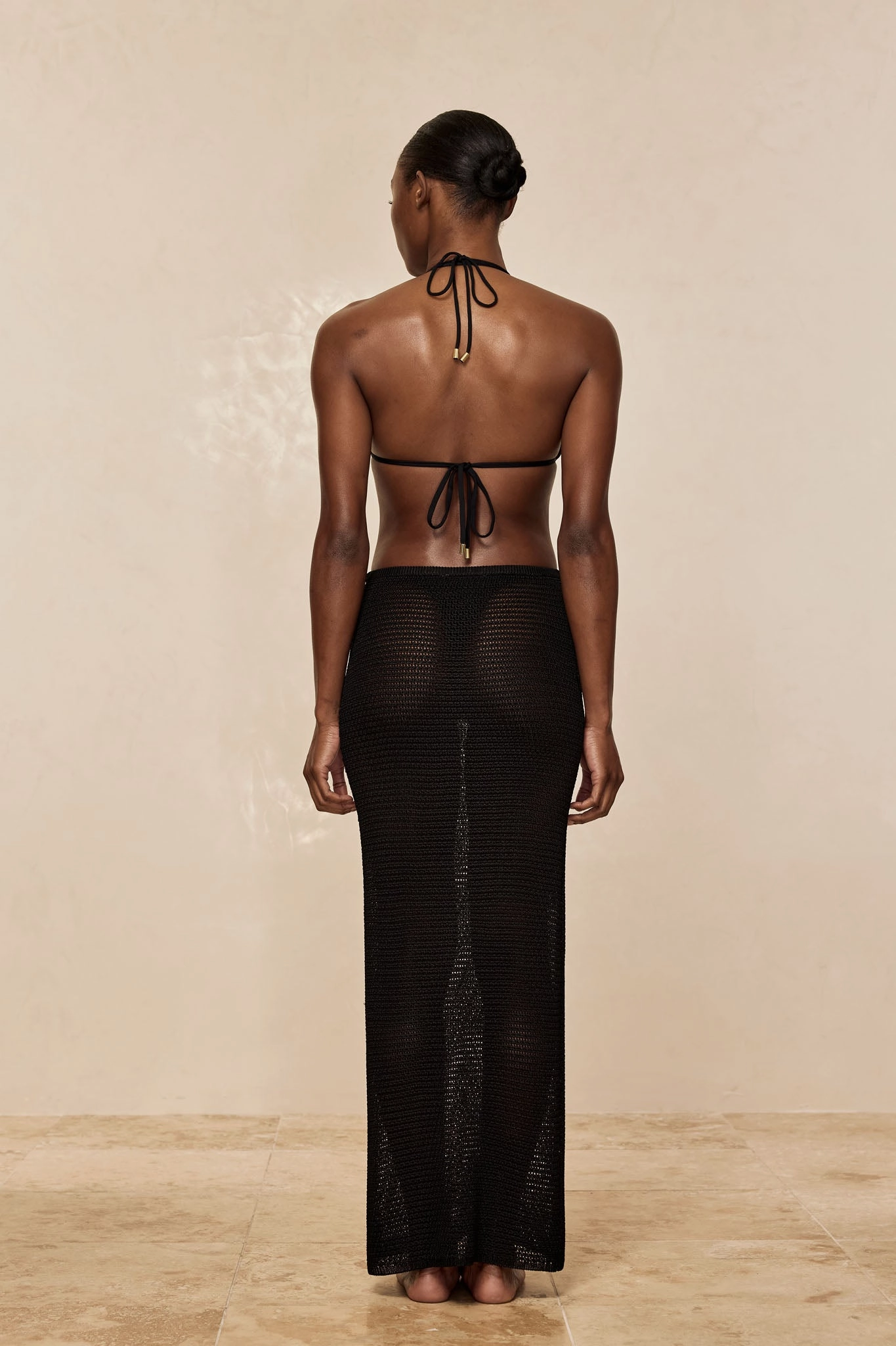 Fontelina Skirt - Black Treble Knit