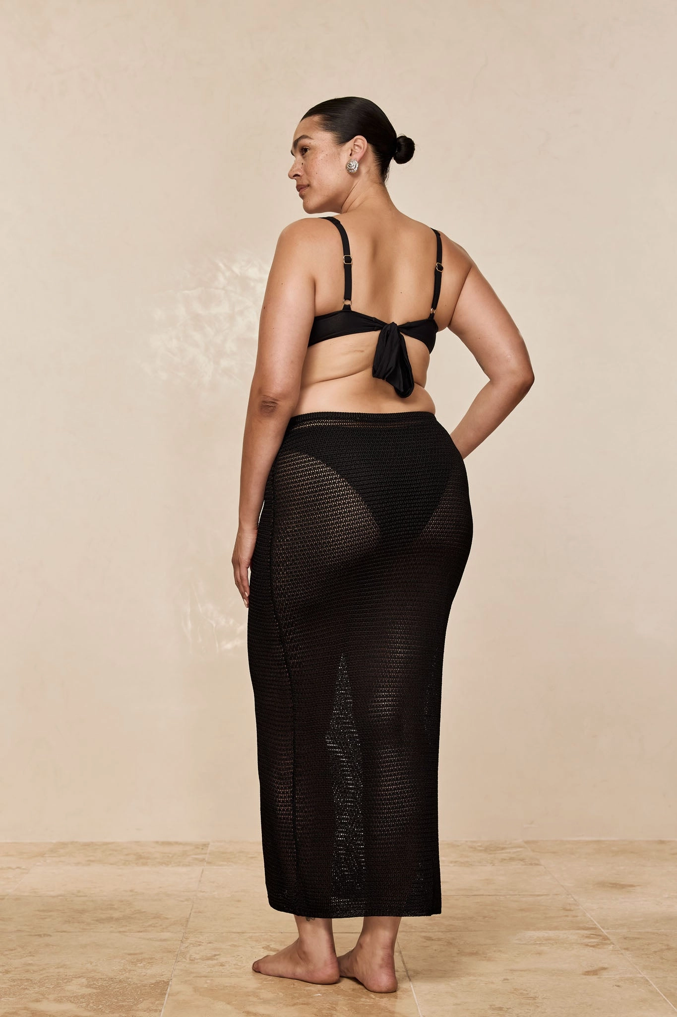 Fontelina Skirt - Black Treble Knit