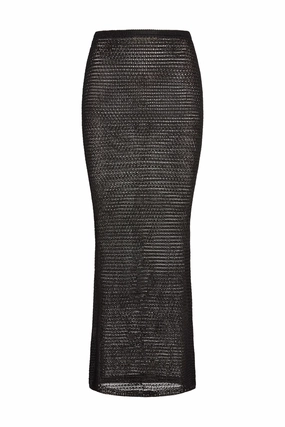 Fontelina Skirt - Black Treble Knit