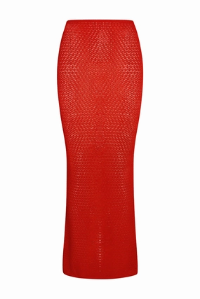 Fontelina Skirt - Chili Pepper Lace Crochet