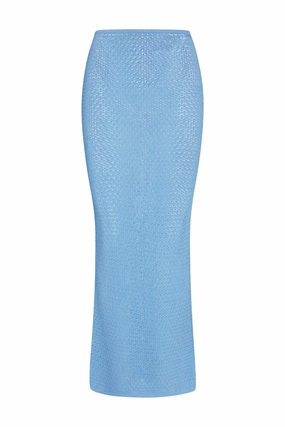 Fontelina Skirt - Ibiza Blue Lace Crochet