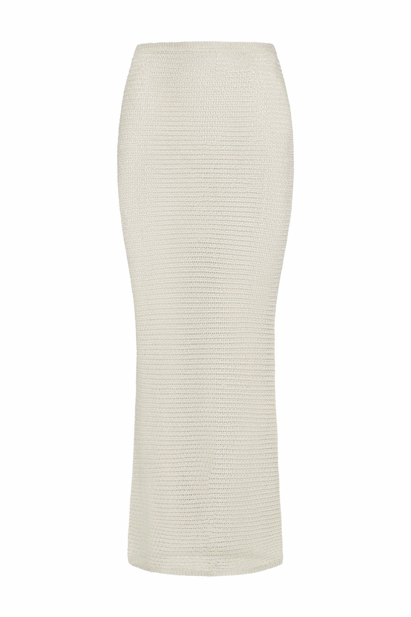 Fontelina Skirt - Ivory Shiny Treble Knit