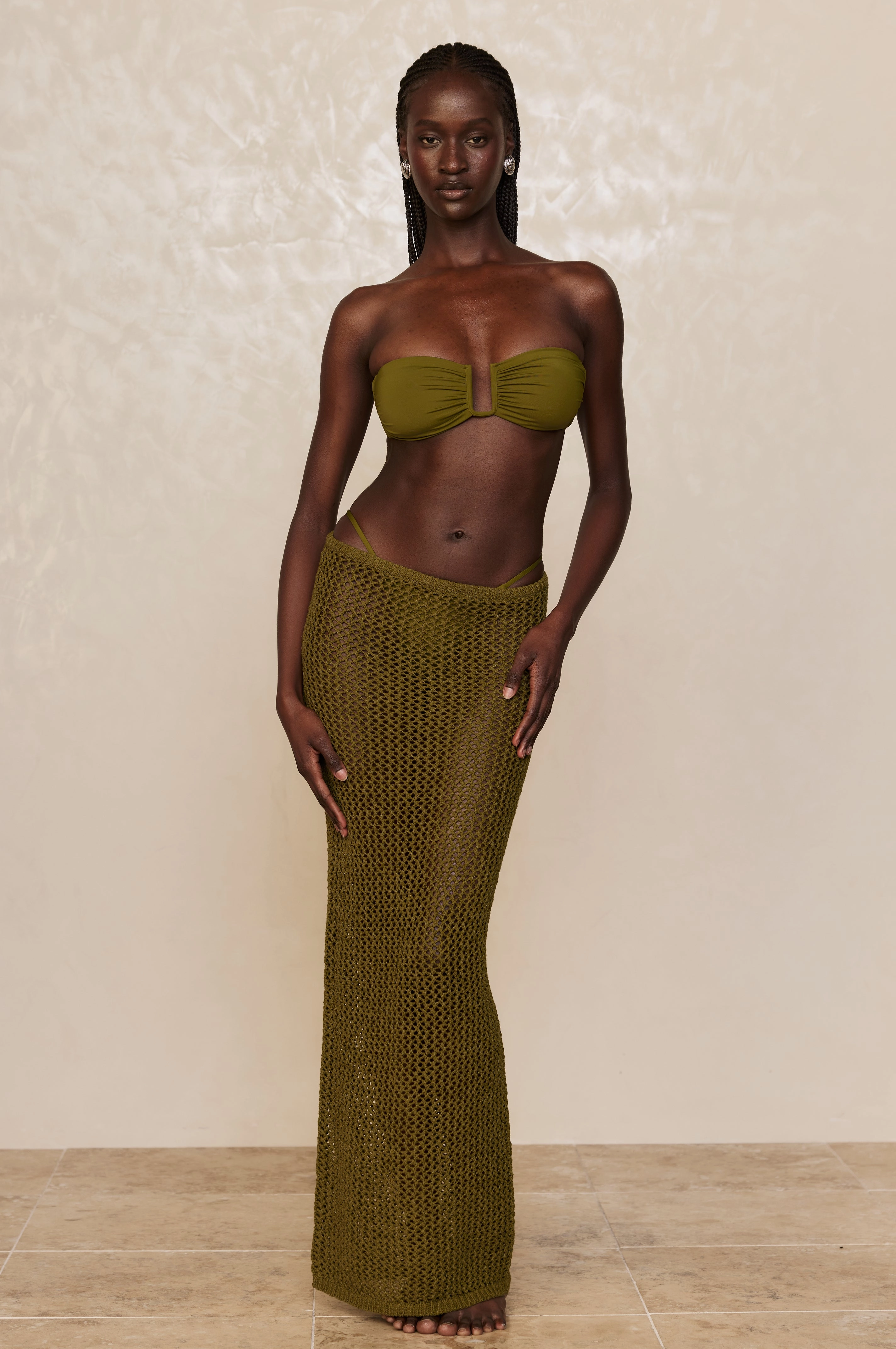 Fontelina Skirt - Olive Petit Crochet