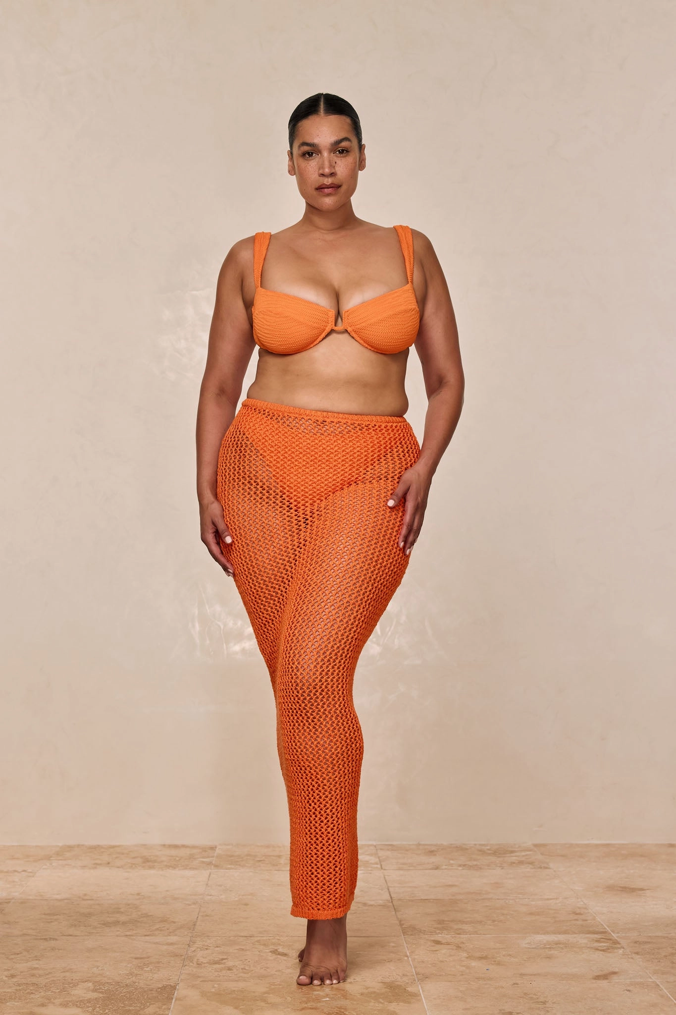 Fontelina Skirt - Tangerine Petit Crochet