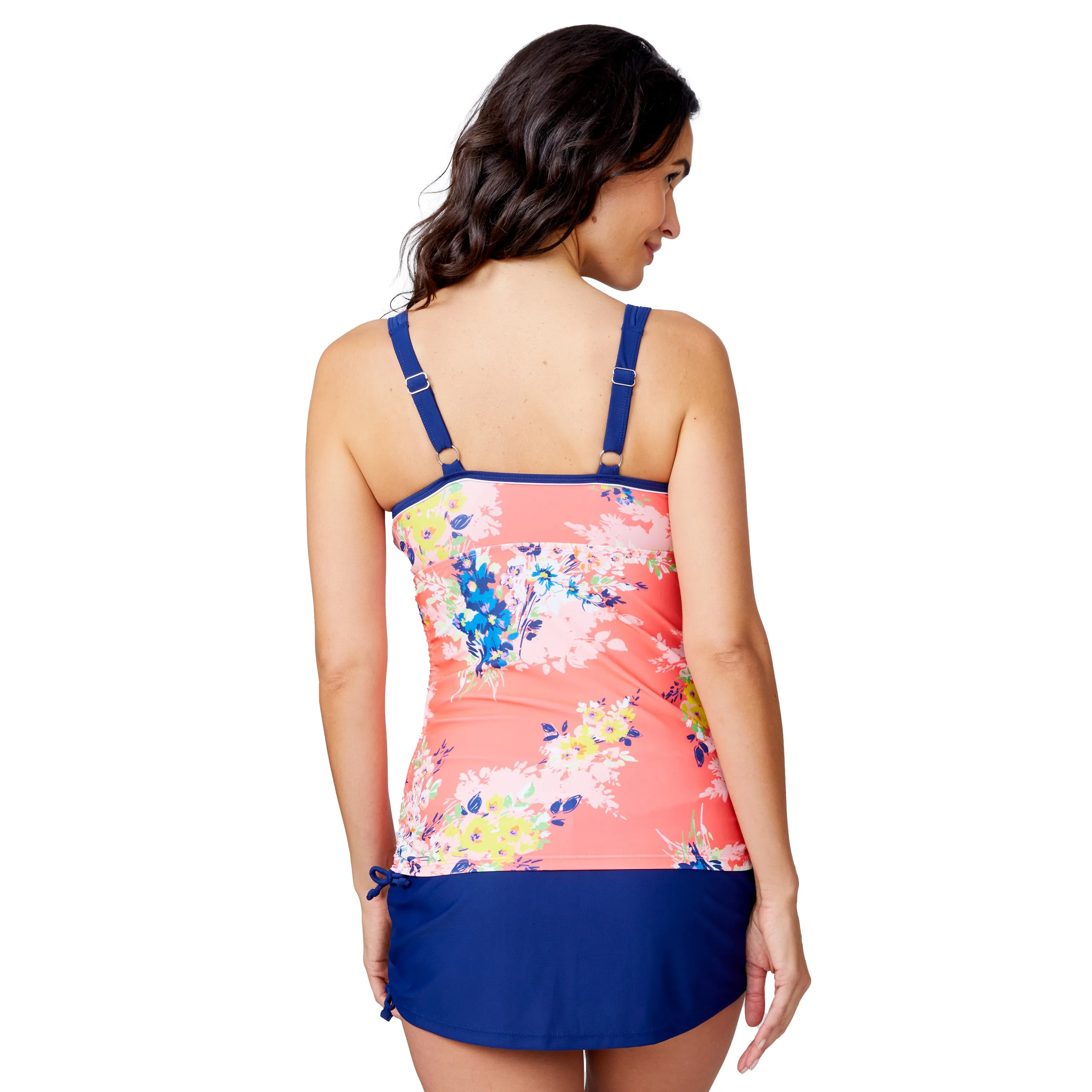 Free Country Women's Double Strap Tankini Top