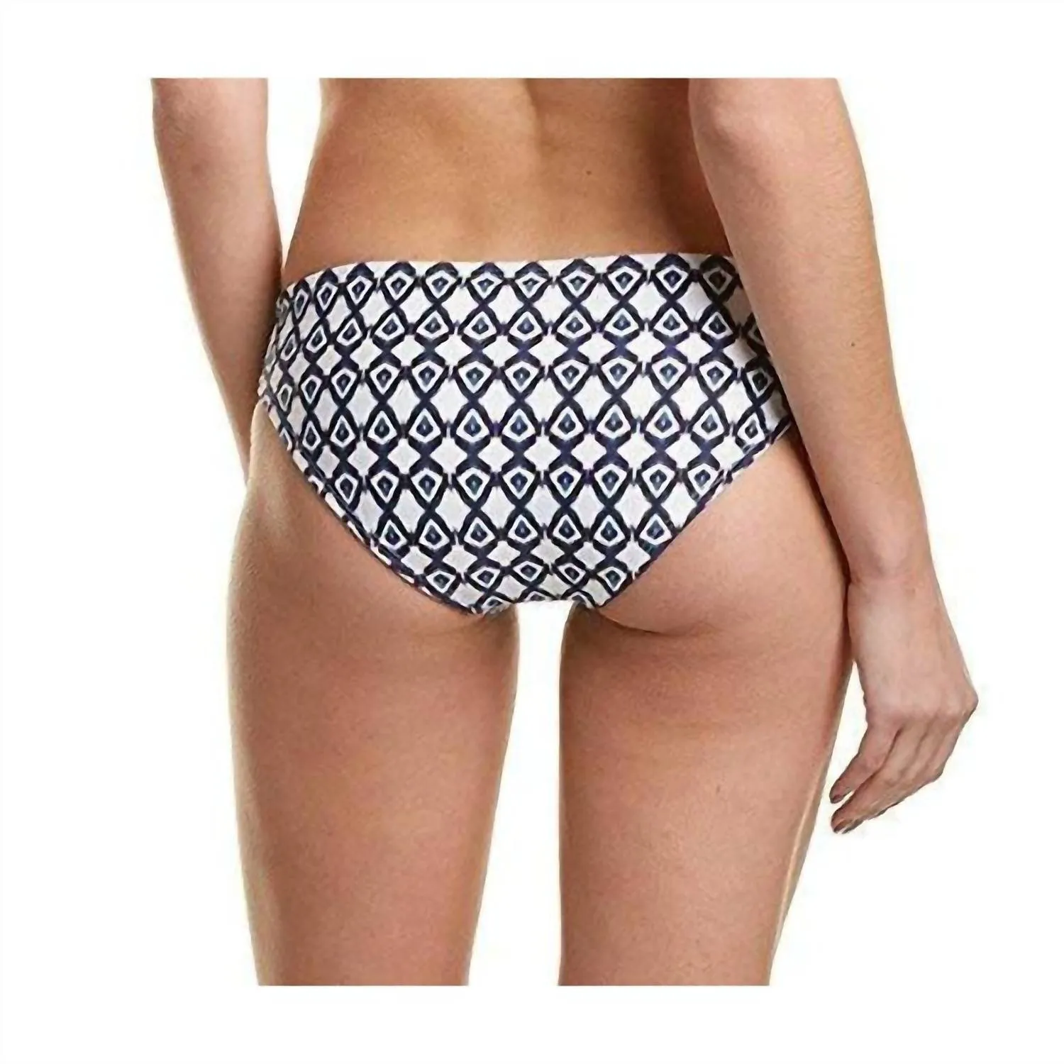 Geo Hipster Bikini Bottom In Navy