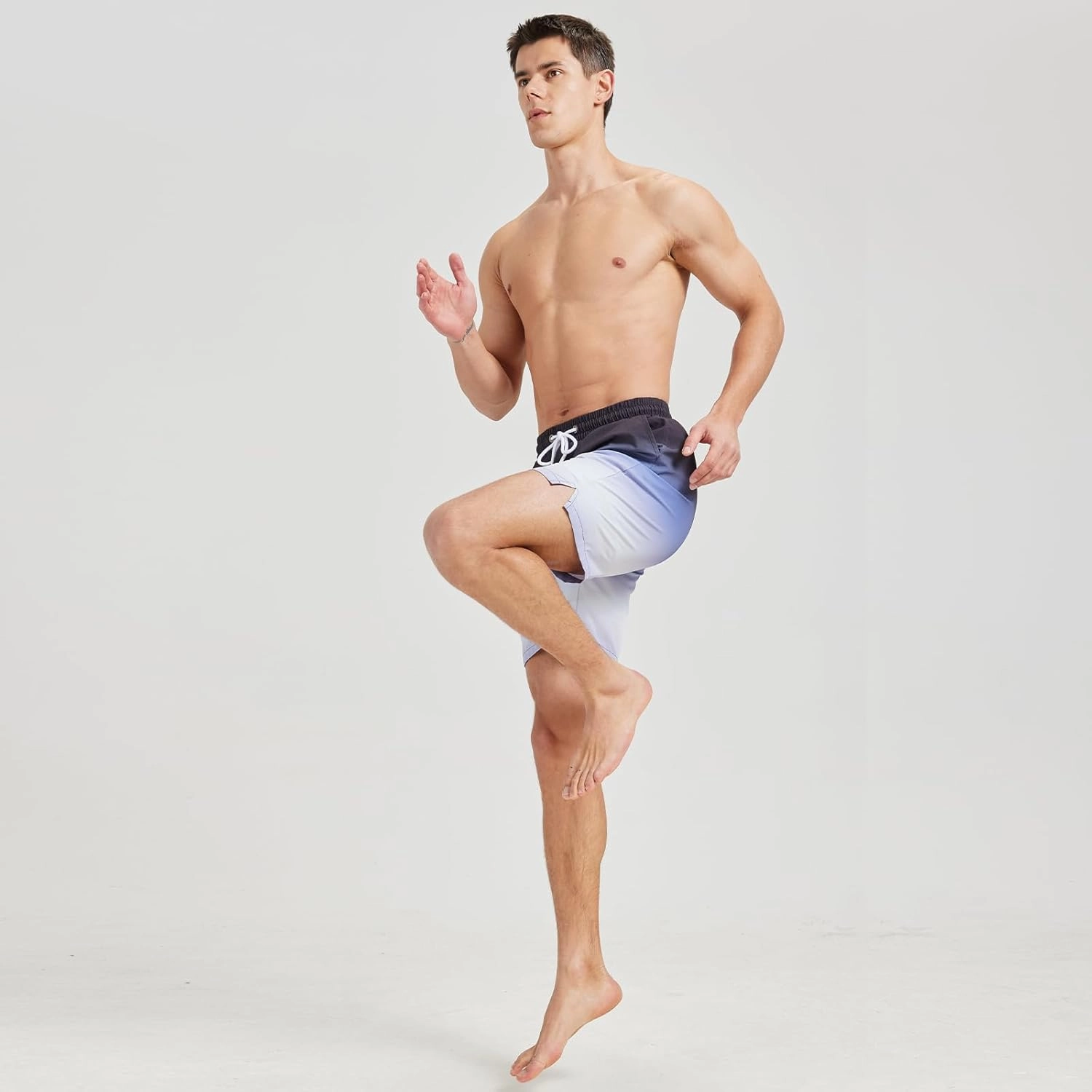 GINGTTO Mens Board Shorts 7 Inch Inseam Beach Swim Trunks for Men with Compression Liner