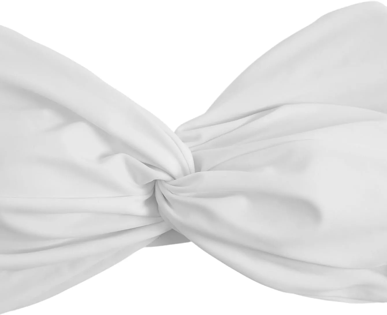 GORGLITTER Women's Strapless Bandeau Bikini Top Twist Front Swimsuit Bra