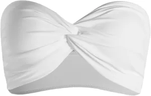 GORGLITTER Women's Strapless Bandeau Bikini Top Twist Front Swimsuit Bra