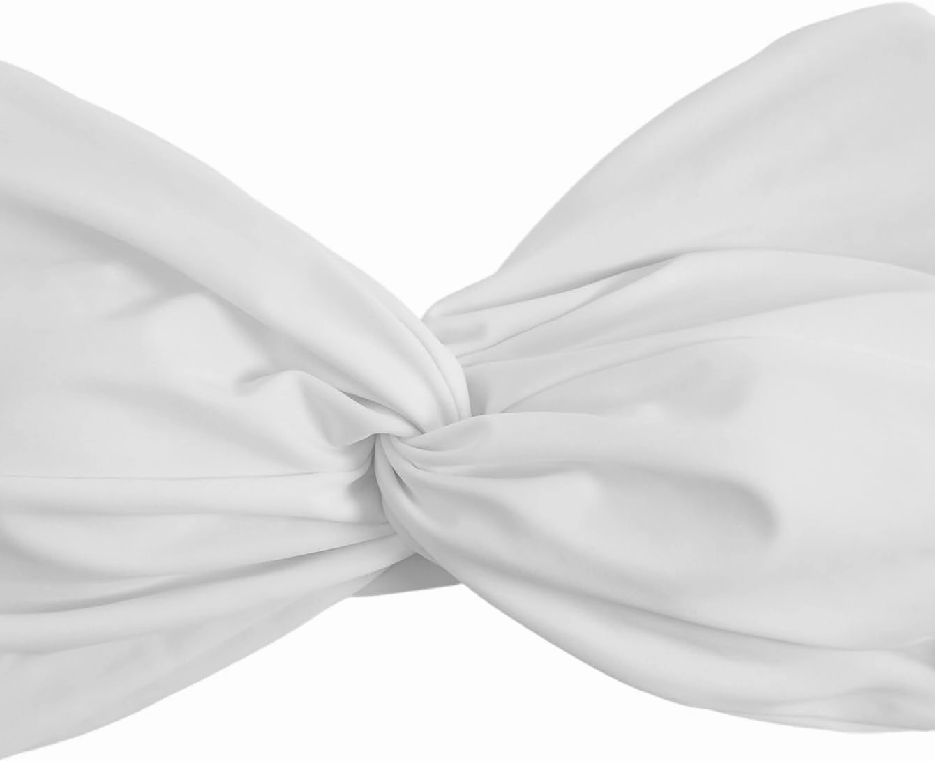 GORGLITTER Women's Strapless Bandeau Bikini Top Twist Front Swimsuit Bra