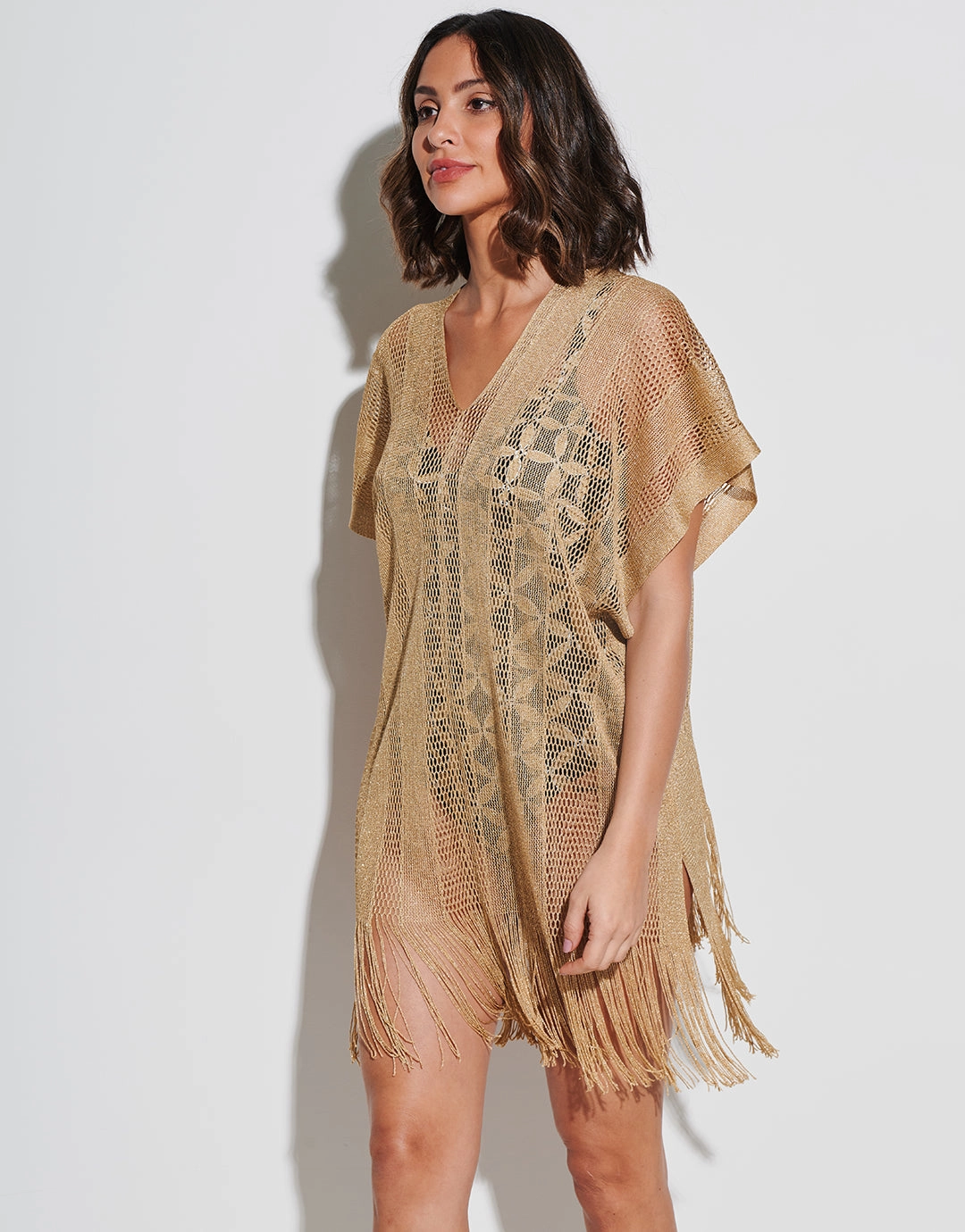 Guayana Metallic Tunic - Gold