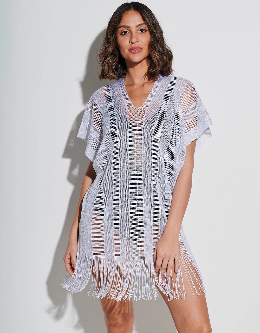 Guayana Metallic Tunic - Silver
