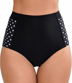 Halcurt Women's Cross High Waisted Bikini Bottoms Full Coverage Swimsuit Bottoms