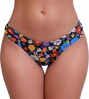 Halcurt Women's Low Waisted Bikini Bottoms Ruched Side Swimsuit Bottoms Swim Briefs