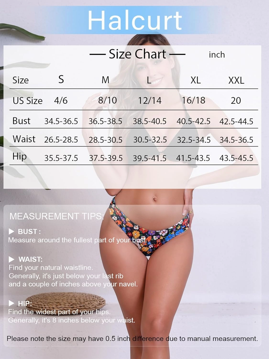 Halcurt Women's Low Waisted Bikini Bottoms Ruched Side Swimsuit Bottoms Swim Briefs