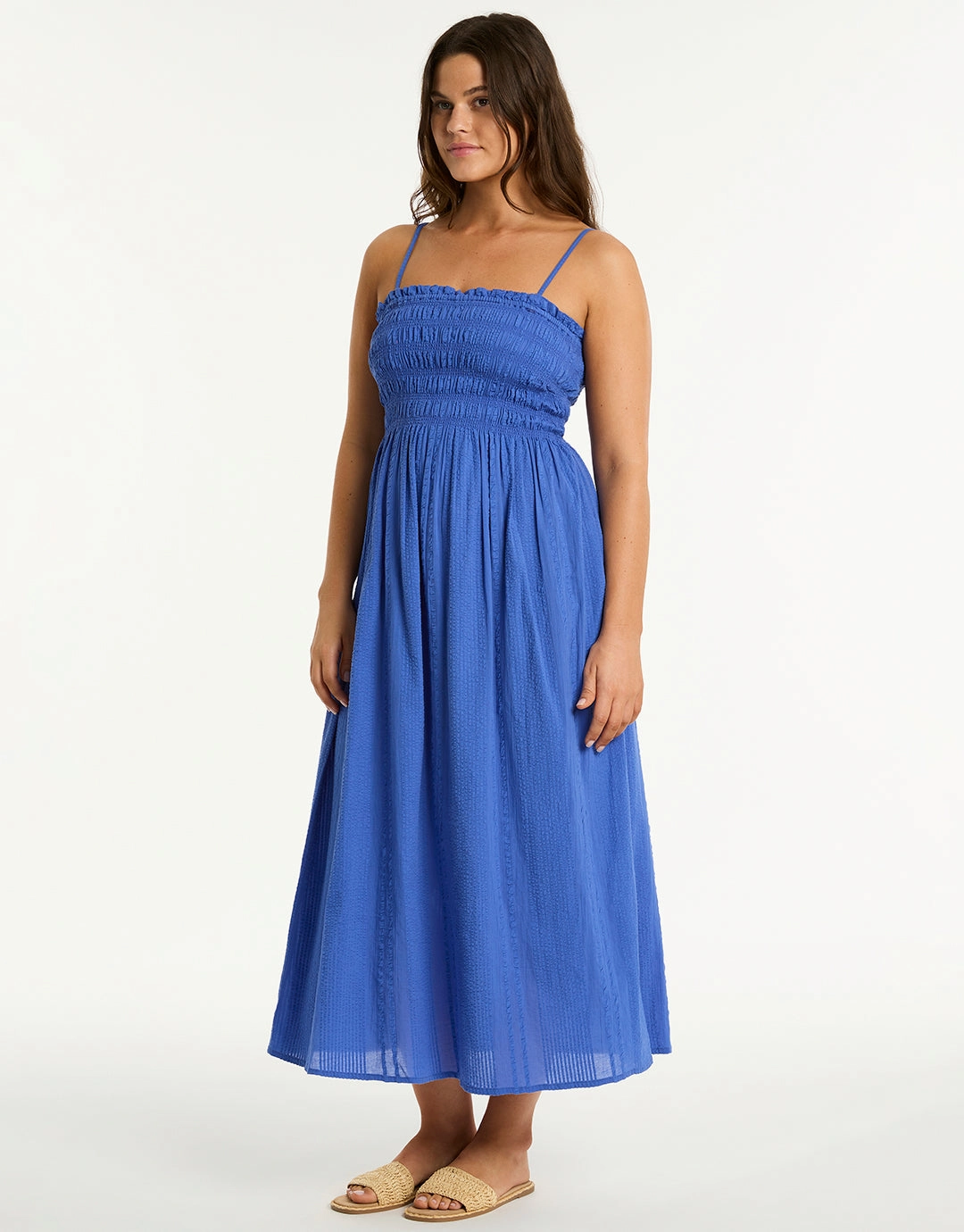 Heatwave Bandeau Dress - Blue