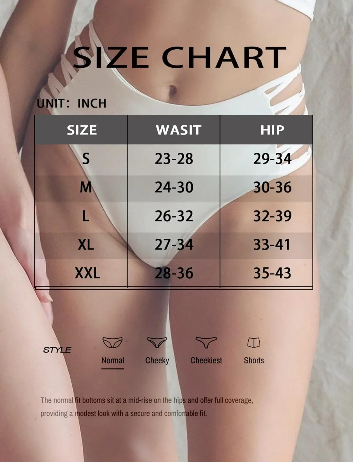 High Waisted Bikini Bottoms for Women Tummy Control Retro Black Full Coverage Strappy Bathing Suit Bottoms