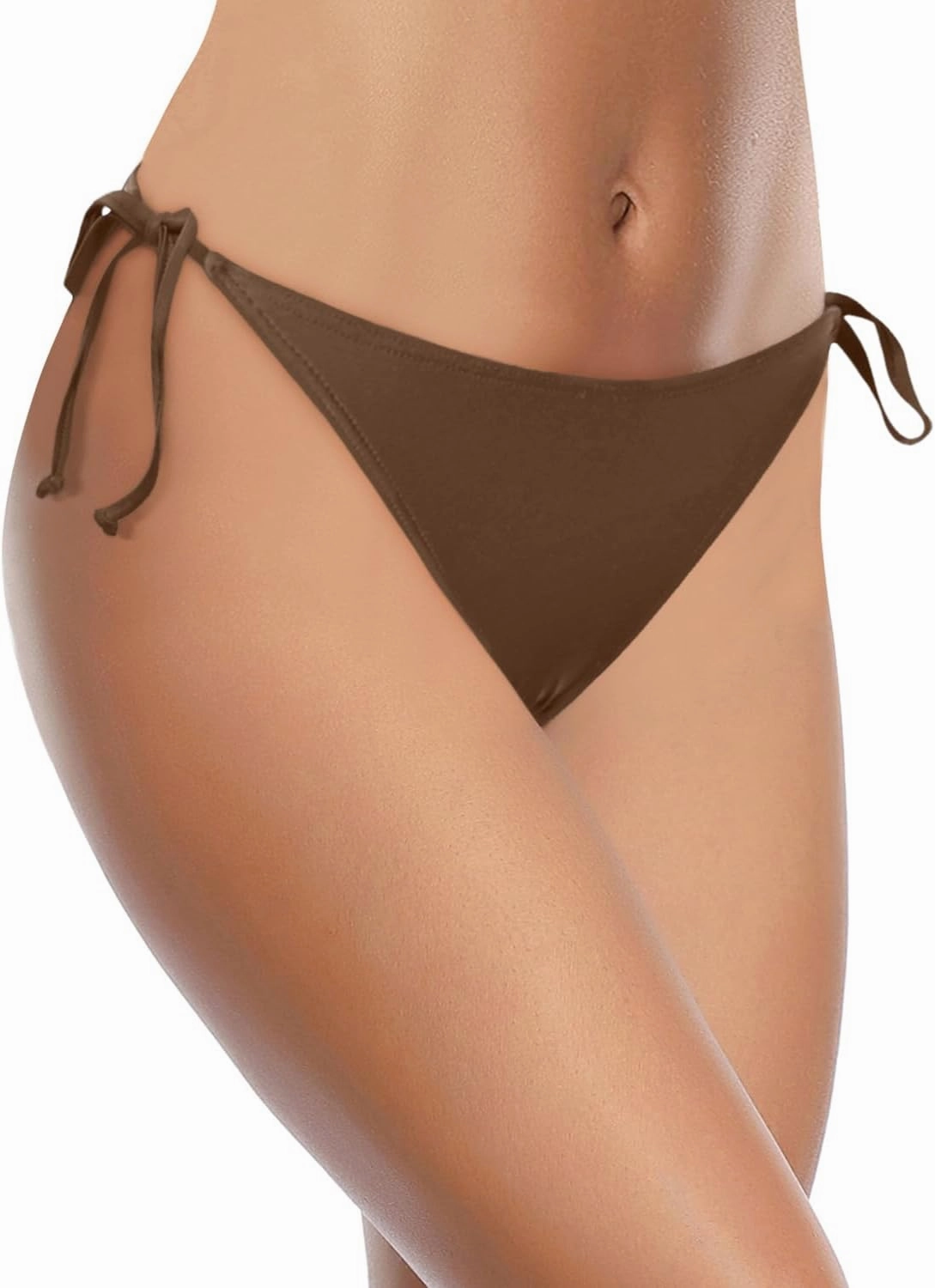 Holipick Bikini Bottoms for Women String Bathing Suit Bottom with Moderate Coverage Low Waist Swim Bottom