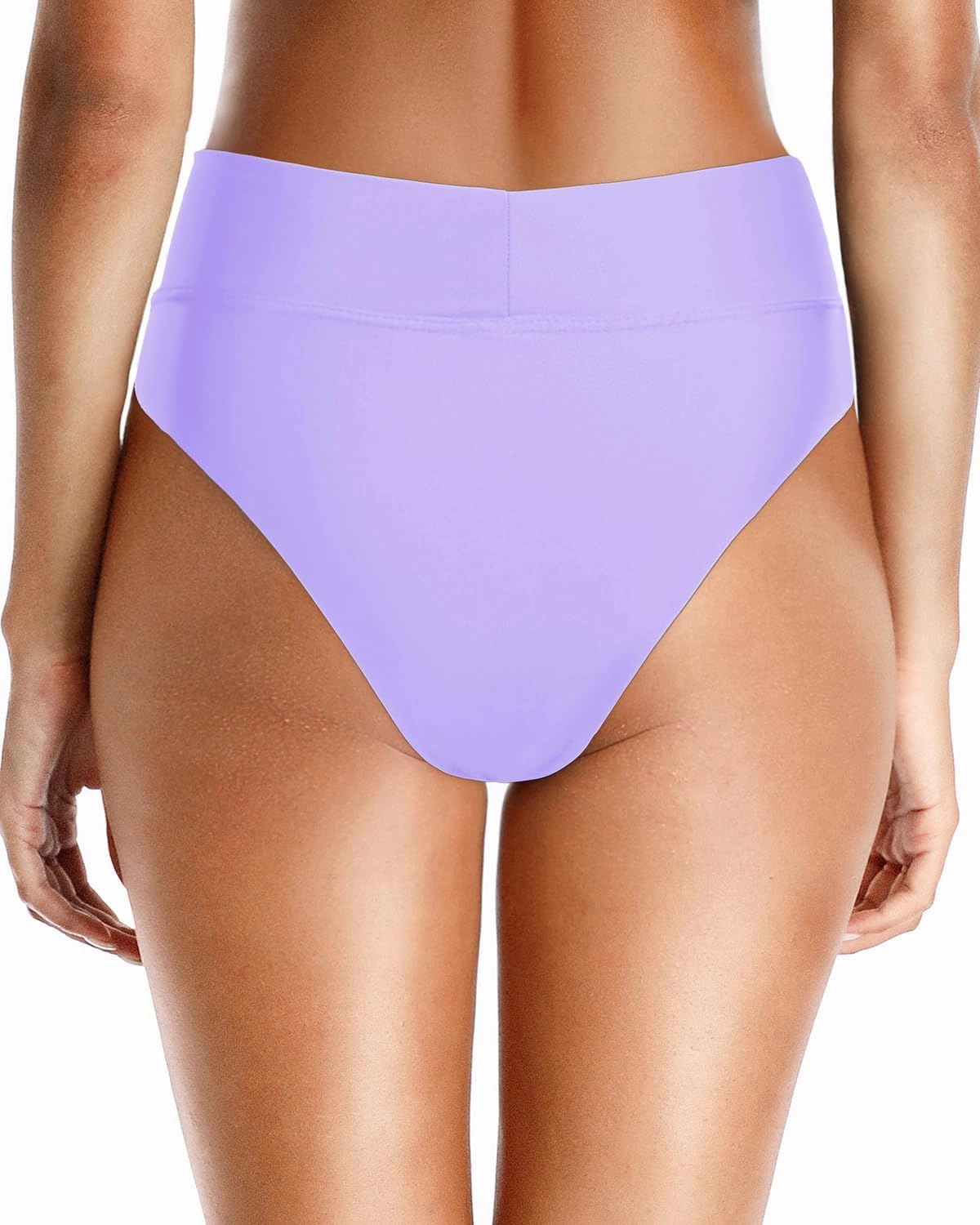 Holipick High Waisted Bikini Bottoms - V Cut Bathing Suit Bottom Moderate Coverage Swim Bottom